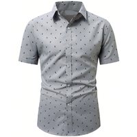 Chemise habillée pour homme, coupe confortable, imprimé à pois, respirante et à séchage rapide, idéale pour l'été et les trajets professionnels, service OEM inclus