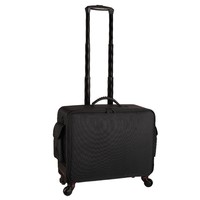Valise de maquillage professionnelle de grande capacité avec quatre pochettes amovibles, boîte à outils multifonctionnelle pour la beauté, le nail art, le tatouage