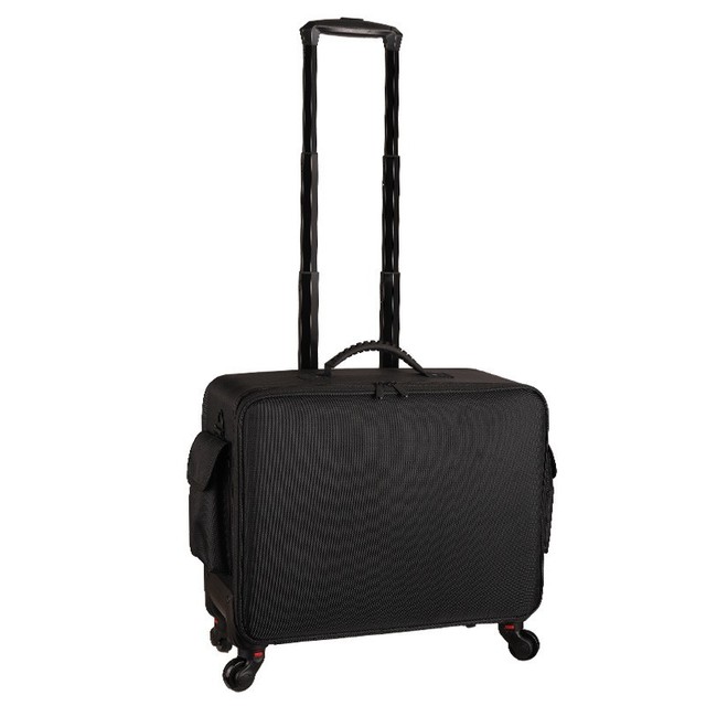 Professional Large Capacity Trolley Makeup Case With Four Removable Pouches Multi-Functional Tool Box for Beauty Nail Art Tattoo