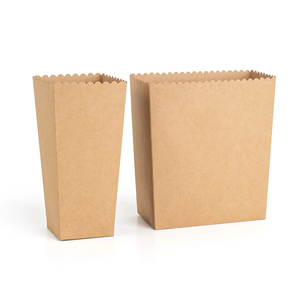 Venta al por mayor de fábrica, cajas de papel de <span class=keywords><strong>noche</strong></span> de película de grano Vertical dorado, carpeta de cubo de palomitas de maíz con parte superior abierta reutilizable, laminado mate en relieve - Product Image 3