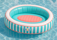 Sommer-Outdoor-Schwimmfloß aus Öko-PVC, aufblasbares rundes Wasserfloß mit individuellem Design für Wasserspaß