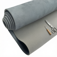 Tissu de remplacement pour toit de voiture en suède 100% polyester, épais, résistant à l'abrasion, 36x60 pouces, avec support en mousse, pour intérieur