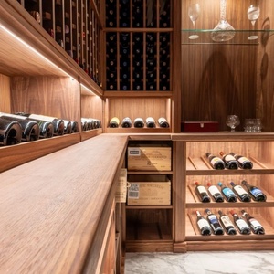 Estante de Madera Artesanal de Alta Densidad para Bodega, con Temperatura y Humedad Constantes, Almacenamiento Multiformato, Colección a Granel para Bodega Casera - Product Image 5