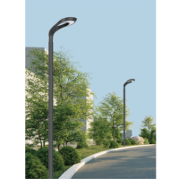 Lampadaire LED de cour, lumière de jardin 30W AC85-265V, lumière moderne élégante 6000K PC Aluminium IP65 400XH635MM