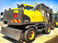 Excavadora de Ruedas EW145B, Equipo de Excavación de Carga Pesada para la Construcción de Caminos Rurales y Manipulación de Suelos en Bolivia