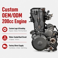 Ensemble moteur 200cc 4 temps refroidi par eau avec allumage CDI pour tricycle à usage intensif, neuf, directement de l'usine, OEM