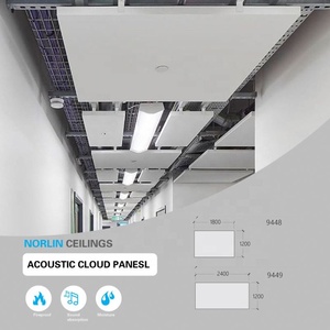 Panneaux Acoustiques Décoratifs à Prix d'Usine, Plafond Suspendu en Forme de Nuage Insonorisant, <span class=keywords><strong>Mur</strong></span> Insonorisant, le <span class=keywords><strong>Meilleur</strong></span> - Product Image 2