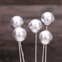 20 pièces/paquet, 2 cm, 2,5 cm, 3 cm, 4 cm, boules artificielles de couleurs et de tailles variées pour la décoration de gâteaux et la décoration de Noël