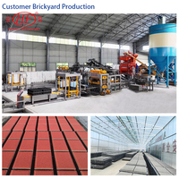 Machine de fabrication de briques en ciment entièrement automatique QT10-15F, contrôlée par PLC, ligne de production complète avec système de durcissement et d'emballage par engrenages
