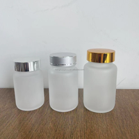Glaçage Verre Capsule Pots 60ml 100ml 120ml 150ml Clair Rond Pilule Vitamine Bonbons Conteneur De Stockage Pot Bouteille Avec Bouchon À Vis