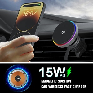 Tech <span class=keywords><strong>Gadgets</strong></span> Electronic 15W Qi2 Car Cargador magnético inalámbrico para <span class=keywords><strong>iPhone</strong></span> 12 13 <span class=keywords><strong>14</strong></span> 15 16 <span class=keywords><strong>Pro</strong></span> <span class=keywords><strong>Max</strong></span> - Product Image 4