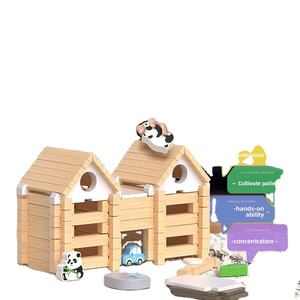 Blocchi di Costruzione Luban Mortise Tenon, Giocattolo Educativo per Bambini, Kit di Assemblaggio Pratico, Piccolo Architetto, Gioco di Costruzione in <span class=keywords><strong>Legno</strong></span> - Product Image 3