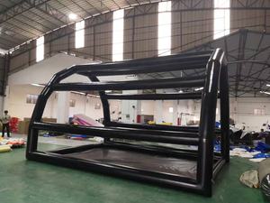 Gabbia gonfiabile su ordinazione all'aperto della palla della gabbia di battuta di sport di baseball gonfiabile della gabbia con rete - Product Image 4