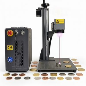 เครื่องแกะสลักเลเซอร์ไฟเบอร์ 100W 2.5D 3D สำหรับโลหะ แกะสลักแบบ 3D <span class=keywords><strong>STL</strong></span> บนเหรียญโลหะ หิน เครื่องประดับ ปืน อาวุธ และเหรียญรางวัล - Product Image 1