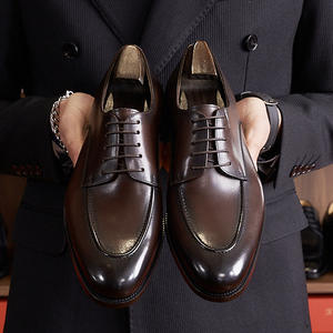 Leather Formal Shoes with Modern Design and Breathable Mesh <b>Insole</b> for Men's Fashion Business Shoes - Product Image 3