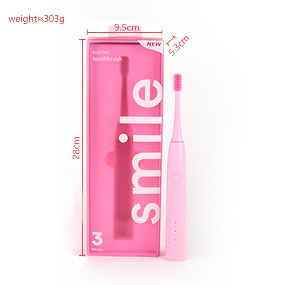Ensemble brosse à dents électrique K3 - rose neutre - vente transfrontalière uniquement