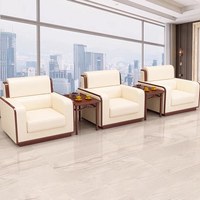 Sofá de Oficina para Conferencias, Sala de Recepción VIP, Sala Gubernamental, Área de Capacitación, Diseño Minimalista, Estructura de Madera Maciza, Almacenamiento, Individual