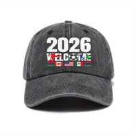 Gorra de Béisbol Lavable 2026, Unisex, Deportiva, 100% Poliéster, Primavera y Verano, Visera Curva, Protección Solar para Exteriores