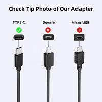 Pengisi Daya Laptop 45W PD QC3.0 Tipe-C Elektrik dengan Proteksi OTP untuk Chromebook C330/S340/300e/500e/2nd Gen ThinkPad CE/FCC