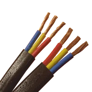 flat well copper cable used for submersible pumps 250mcm 350mcm 500mcm 600v water 3 wire 2 wire pump electrical submersible