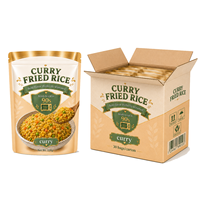 Riz Frit au Curry Prêt à Cuisiner au Micro-ondes 220g, Conservation Longue Durée, Prêt en 2 Minutes