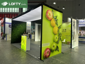 200gsm Polyester đàn hồi mềm Warp vải dệt kim cho thuốc nhuộm phụ in trực tiếp bước và lặp lại Backdrop biểu ngữ - Product Image 4