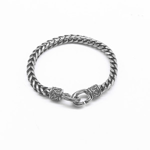 yunnique Minimalist <b>Titanium</b> Steel <b>Chain</b> Bracelet Unisex Geometric Design Fashion Jewelry - Product Image 1
