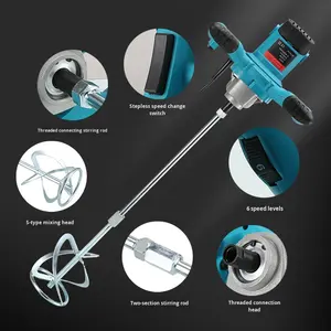 <span class=keywords><strong>Masaki</strong></span> Industrial Grade 220V Herramientas eléctricas Mezclador de cemento ajustable de seis velocidades con volante de pintura Directo de fábrica - Product Image 5