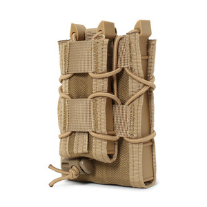 Bolsa Táctica de Nailon MOLLE para Accesorios, Portacargadores Doble de Liberación Rápida, Impermeable, para Entusiastas, Accesorios y Repuestos - Product Image 1