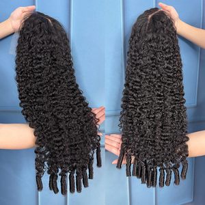 Peluca de Cabello Humano Rizado Birmano de Color 13x6 HD con Encaje Frontal, Sin Pegamento, Pre-Desplumada, con Línea de Cabello Natural y Reflejos, Venta al por Mayor - Product Image 2