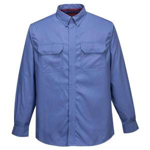 PORTWEST - FR69BLUM Bizflame Plus camisa azul-EAN 5036108323036 ROPA DE TRABAJO RESISTENTE A LLAMAS - Product Image 1