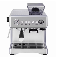 Mesin Espresso Profesional 15 Bar Semi-Otomatis dengan Penggiling Biji Kopi