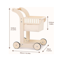 Jouets d'éducation précoce enfant en bas âge chariot bébé poussette panier en bois activité marcheur poussette