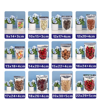 Sachets personnalisés transparents en Mylar, étanches, avec fermeture éclair, pour bonbons, snacks, et aliments, en plastique aluminisé, transparents ou opaques