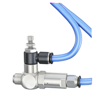 Vanne de contrôle pneumatique pour circuit d'air de ligne de production, avec verrouillage et stabilisation de pression