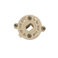 Charnière à amortisseur rotatif à fermeture douce hydraulique en plastique moulé par injection pour couvercle de siège de toilette, couleur personnalisée, finition de surface découpée