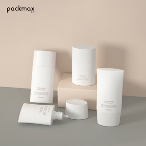 30ml primer squeeze tube and 50ml <b>sunscreen</b> bottle with white screw cap, travel portable - Product Image 5