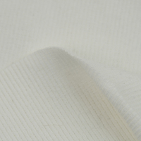 Tela de Punto Acanalado 2x2 OEM, 97% Algodón, 3% Elastano, Transpirable, Elástica, de Secado Rápido, de Gran Gramaje, 51 Pulgadas, 350GSM, para Camisetas de Mujer