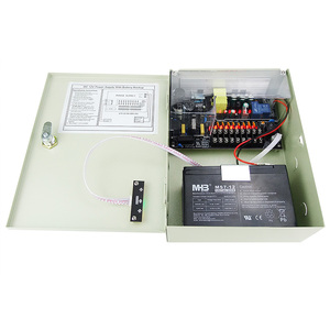 Fuente de alimentación CCTV a prueba de lluvia de 9 canales 12V UPS 15A Corriente de salida 180W Indicador LED de potencia de salida para el hogar Fuente de conmutación AC/DC - Product Image 2