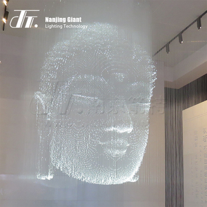 <span class=keywords><strong>Lustre</strong></span> LED en Fiber optique, produit de luxe moderne avec télécommande, intensité réglable, style cascade de cristal, acrylique, pour décoration, bon marché - Product Image 6