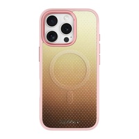 Coque de téléphone à panneau arrière magnétique remplaçable pour iphone 17 / 17pro/17promax/17air avec le marron à pois dorés