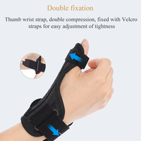 Attelle d'immobilisation du poignet et du pouce, support de poignet léger et respirant pour la rééducation du syndrome du canal carpien