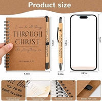 Fournisseur de papeterie en gros, carnet A6 à spirales, couverture en papier kraft, carnet pour le bureau et l'école