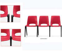 Chaise en plastique pour l'extérieur pour l'école, stade, concert, gradin, siège pour stade