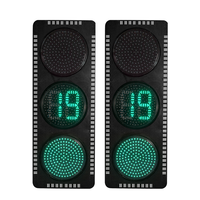 Feu de signalisation routière rouge-vert à faible consommation d'énergie, 300 mm (12 pouces), avec minuteur de compte à rebours, IP55, pour les intersections et les rondelles