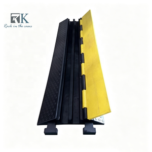 Rampe de protection de câbles portable en caoutchouc, avec 2/3/4/5 canaux, idéale pour les concerts - Offre Spéciale - Product Image 1