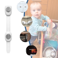 Loquet de sécurité réglable et flexible LH08 pour bébé, sangle adhésive anti-enfant, verrou pour armoire, tiroir, réfrigérateur, penderie