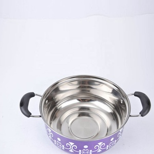 De alta calidad de acero inoxidable olla de cocción y pan de ollas y sartenes utensilios de cocina juegos de cocina con tapas en vidrio - Product Image 2