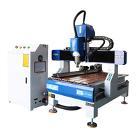 Machine de routeur CNC de Type de bureau 6090 4 axes, Machine de routeur CNC de travail du bois 3D