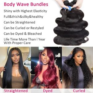 Extensiones de Cabello Virgen Brasileño 100% Natural, Ondulado, Grado 14A, Color Natural, Trama Gruesa, 20, 22, 24 Pulgadas, para Trenzas - Product Image 3